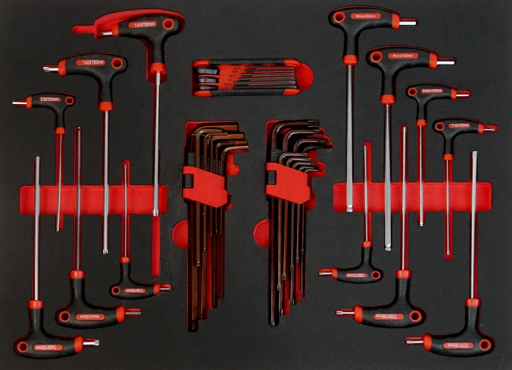 SRUNV 169PCS 6Drawers trolley set tool cabinet tool cabinet trolley box with tools workshop key