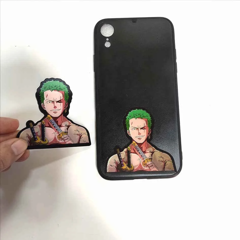 Wholesale 3D Motion Sticker Lenticular Anime Waterproof Car Decals Anime Sticker For phone decor
