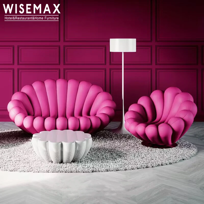 WISEMAX FURNITURE Italian designer creative single sofa chair modern minimalist swivel chair living room lazy leisure chair