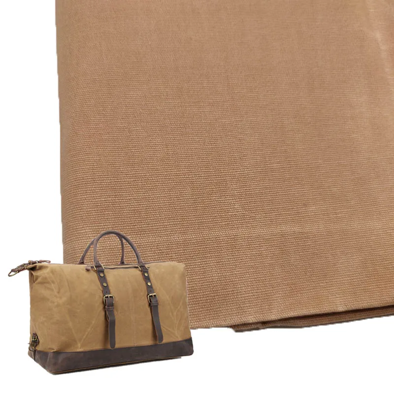 Breathable 12oz Oil Waxed Canvas Backpack Fabric Waterproof For Bag Making