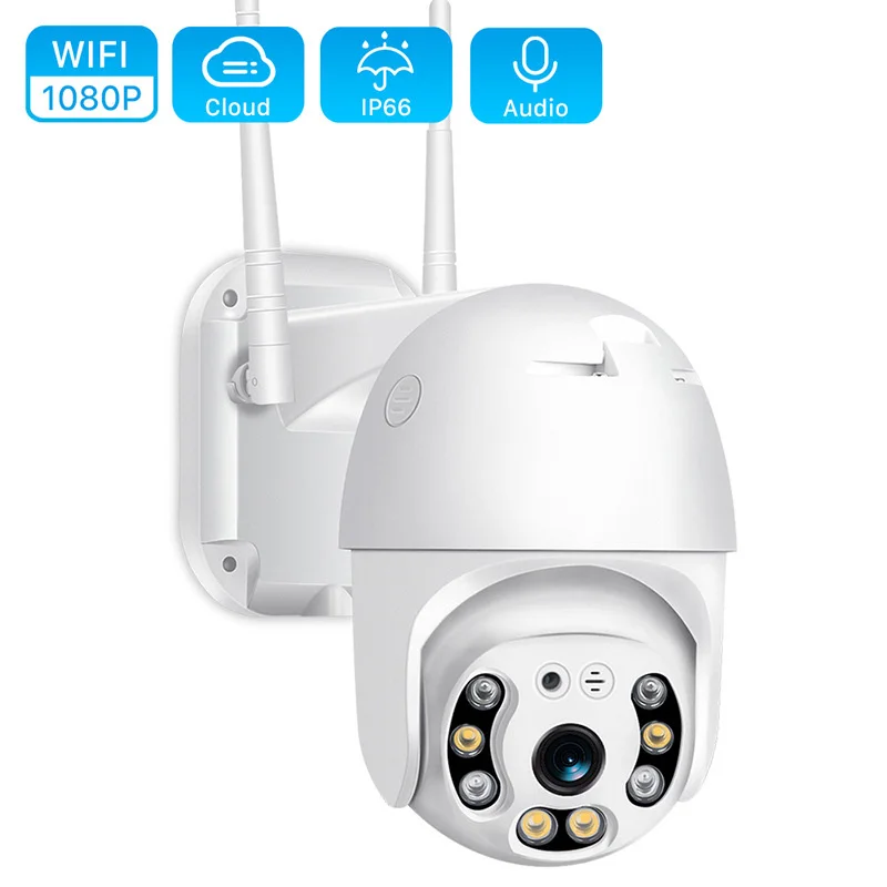 1080P 4MM Wifi CCTV Camera Outdoor Dome Security Surveillance Wireless IP Camera Colorful In Night
