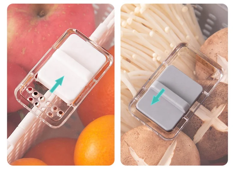 Fridge Organizer Container Set Keep Vegetables Fresh, Three Sizes Container Plastic Food Box Pantry Storage Organizer with Lid