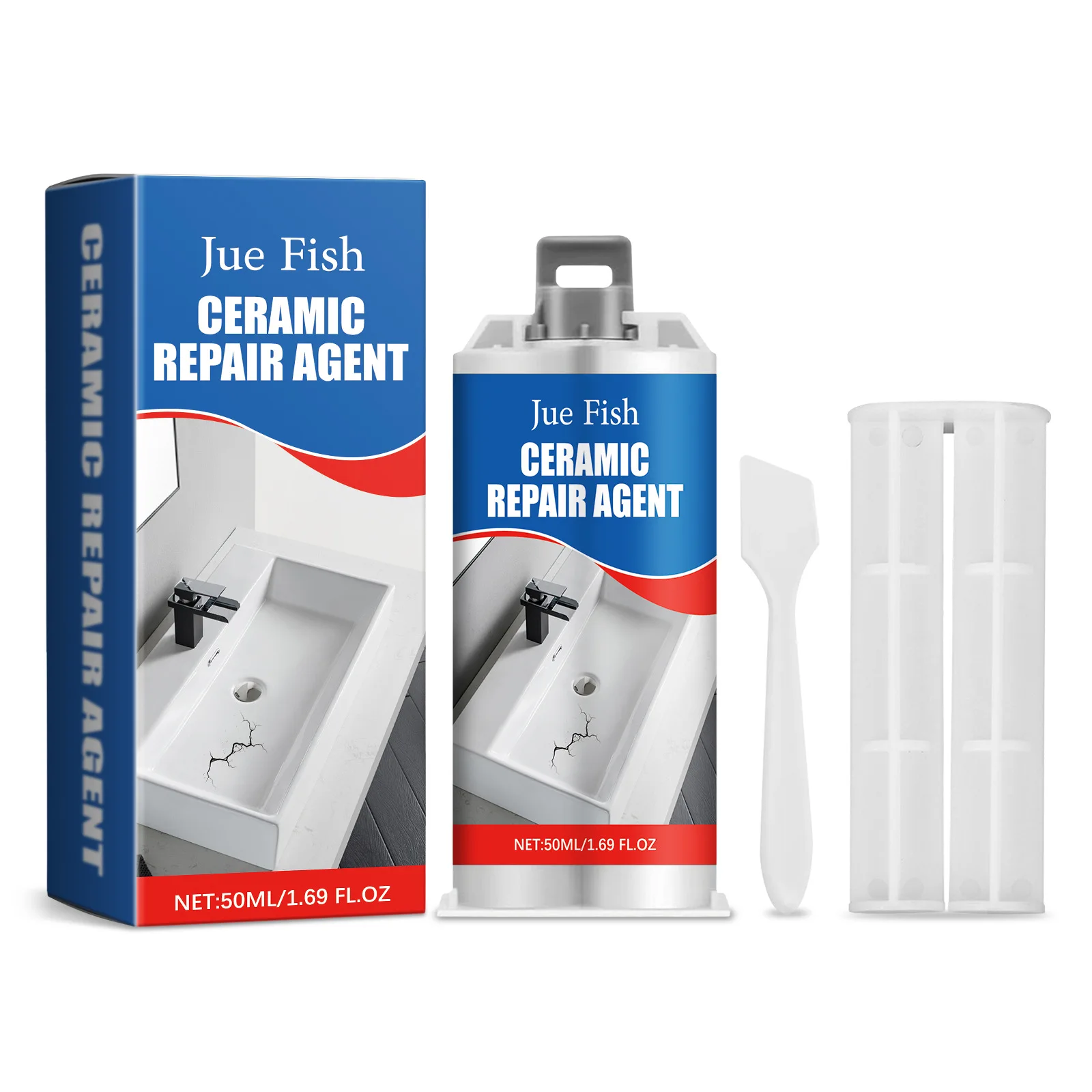 Wholesale Jue Fish household wall tiles leak repair gap anti-corrosion wear-resistant quick drying tile repair adhesive