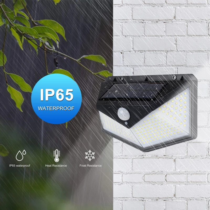 Оптовая продажа с завода IP65 водонепроницаемый 270 Широкий угол освещения 228 светодиодов 3 режима солнечный свет для безопасности двора забора сада снаружи