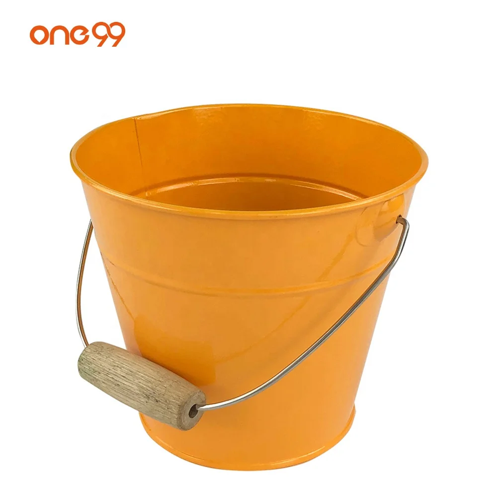 one99 Hot Kids Garden Water Bucket Metal Kids Toy Beach Bucket Children Gardening Tools