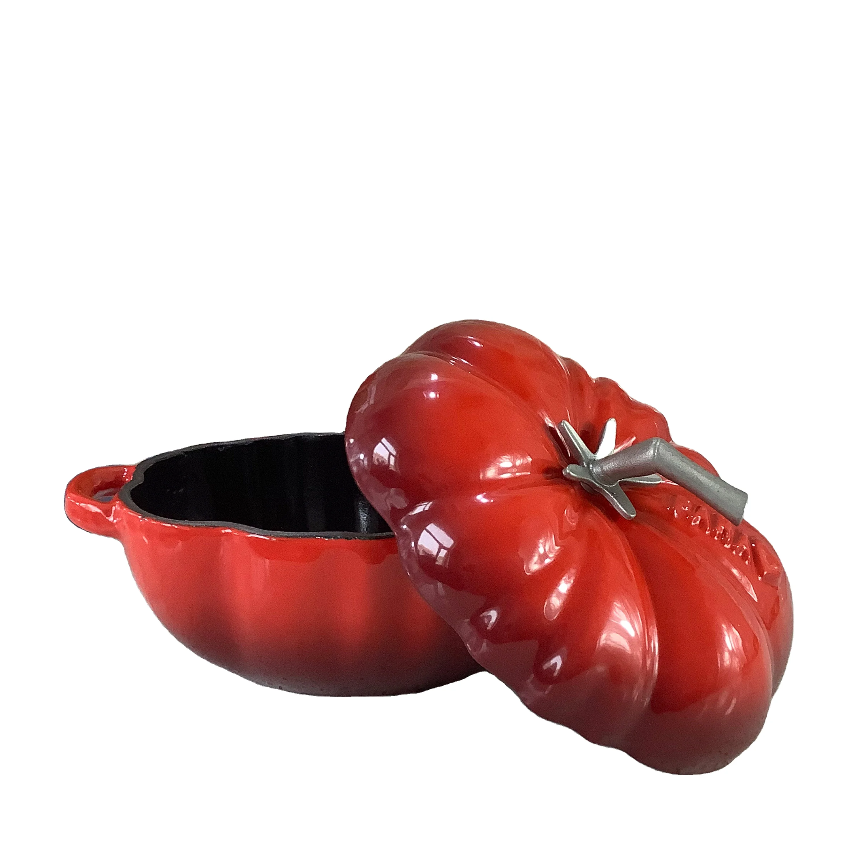 cast iron enamel tomato casserole