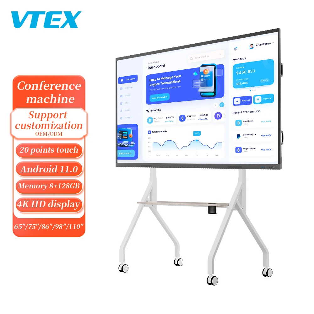 85 Inch Smart Board Class Interactive Whiteboard Prices Lcd Education Zero Adhesive Technology Conference Training