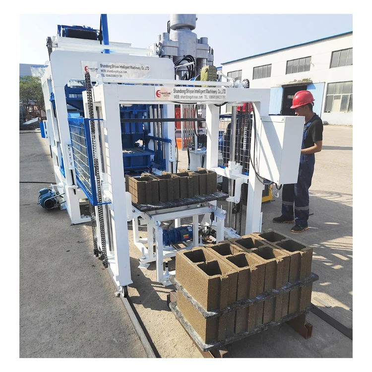 QT4-15 Hallow Block Manufacturing Fully Automatic Concrete Interlock Brick Making Machine Price for Sale