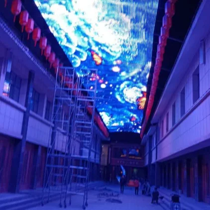 Складной светодиодный сетчатый экран RGB
