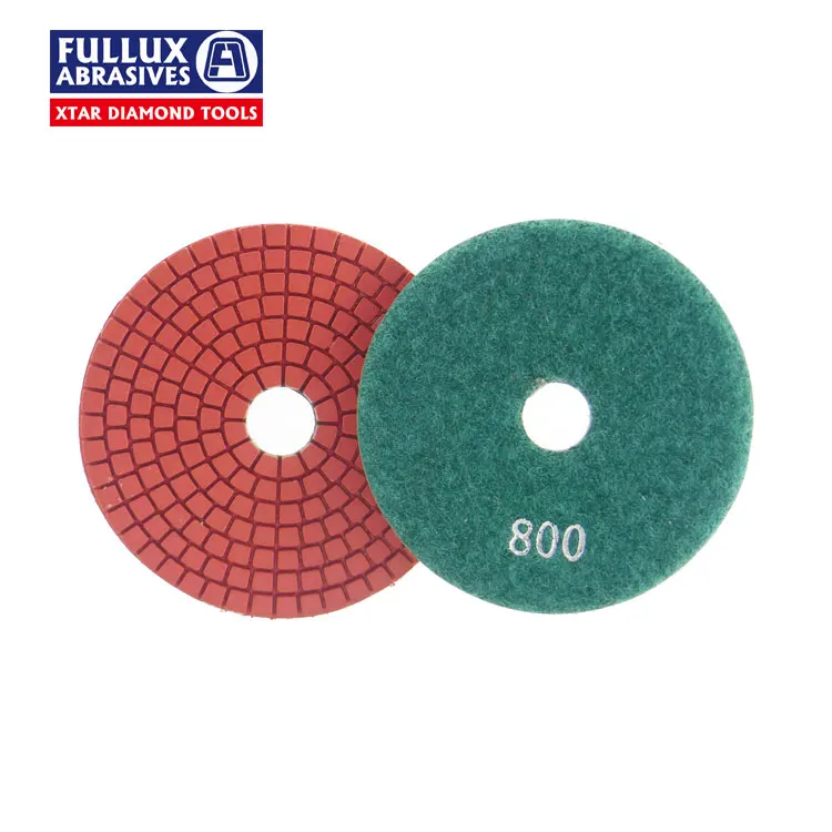 Fullux 7-Steps Diamond wet resin Polishing Pads set For Stone diamond polishing pad resin polishing pad