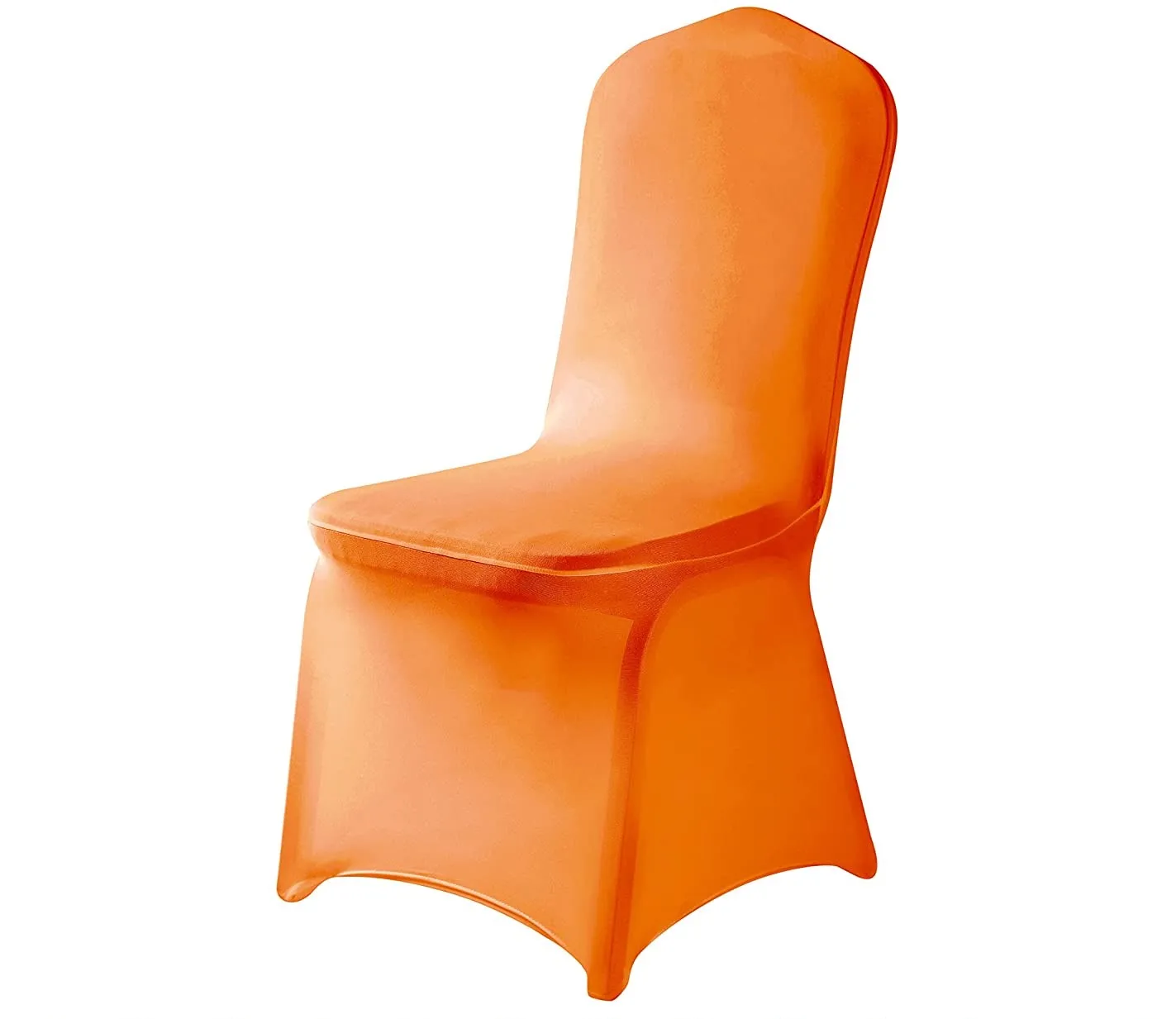 Premium Quality Orange Spandex Folding Chair Cover Stretch Fold Chair Cover for Banquet Wedding