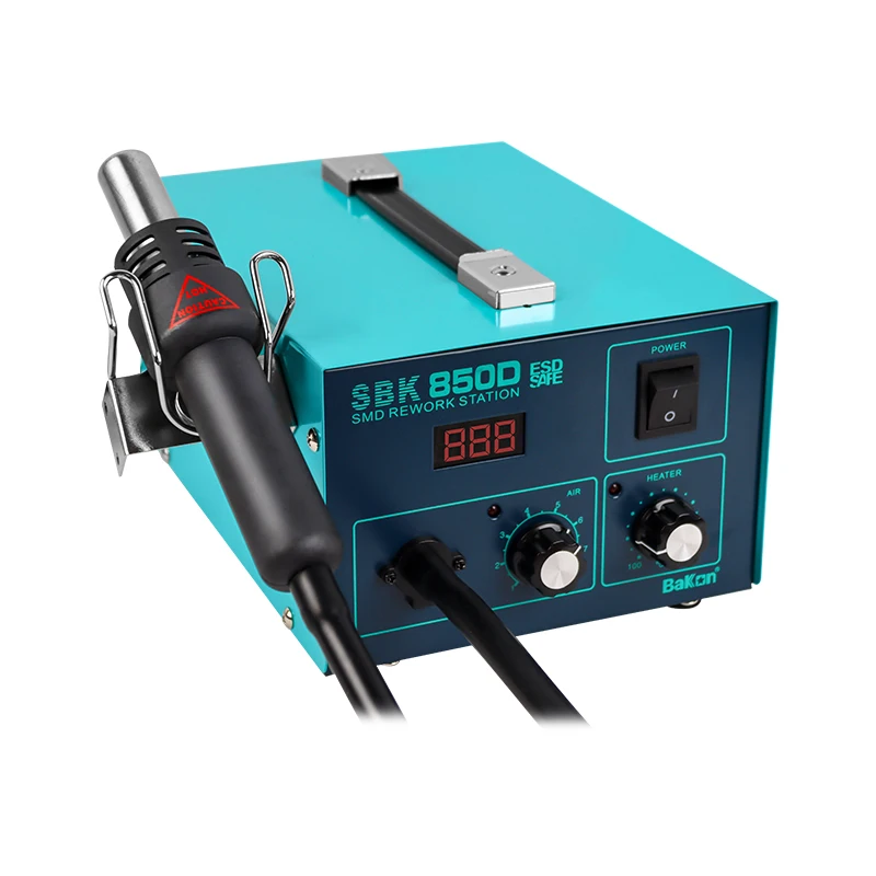 Bakon BK880 Efficient Constant Temperature Hot Air Rework Digital Soldering Iron Desoldering Station