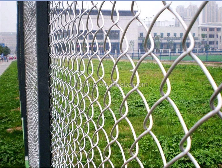Factory direct sale 8 foot boundary wall pvc coated used wire mesh chain link fence for sale