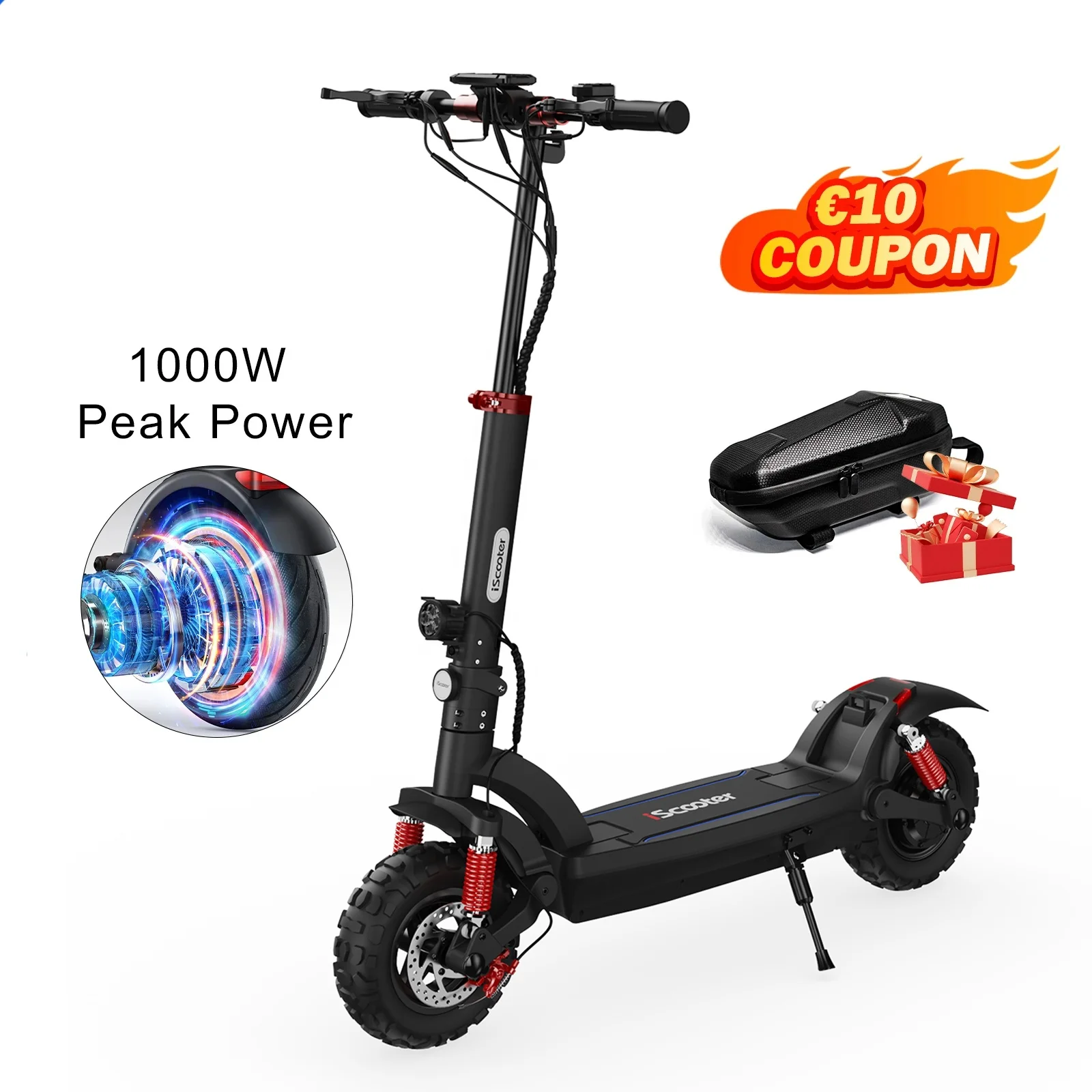 Iscooter EU warehouse 2 wheel Adult Foldable shock-absorbing tyres patinete electrico i9/i9 Pro /i9 Max electric scooters