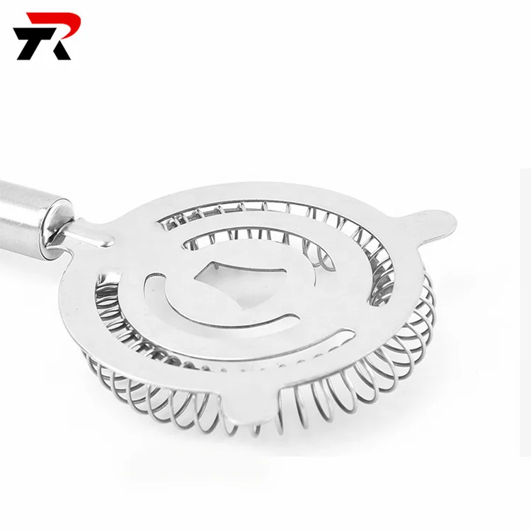 Cocktail Ice Strainer Stainless Steel Cocktail Strainer Gold Custom Fine Strainer Bar Tool Set