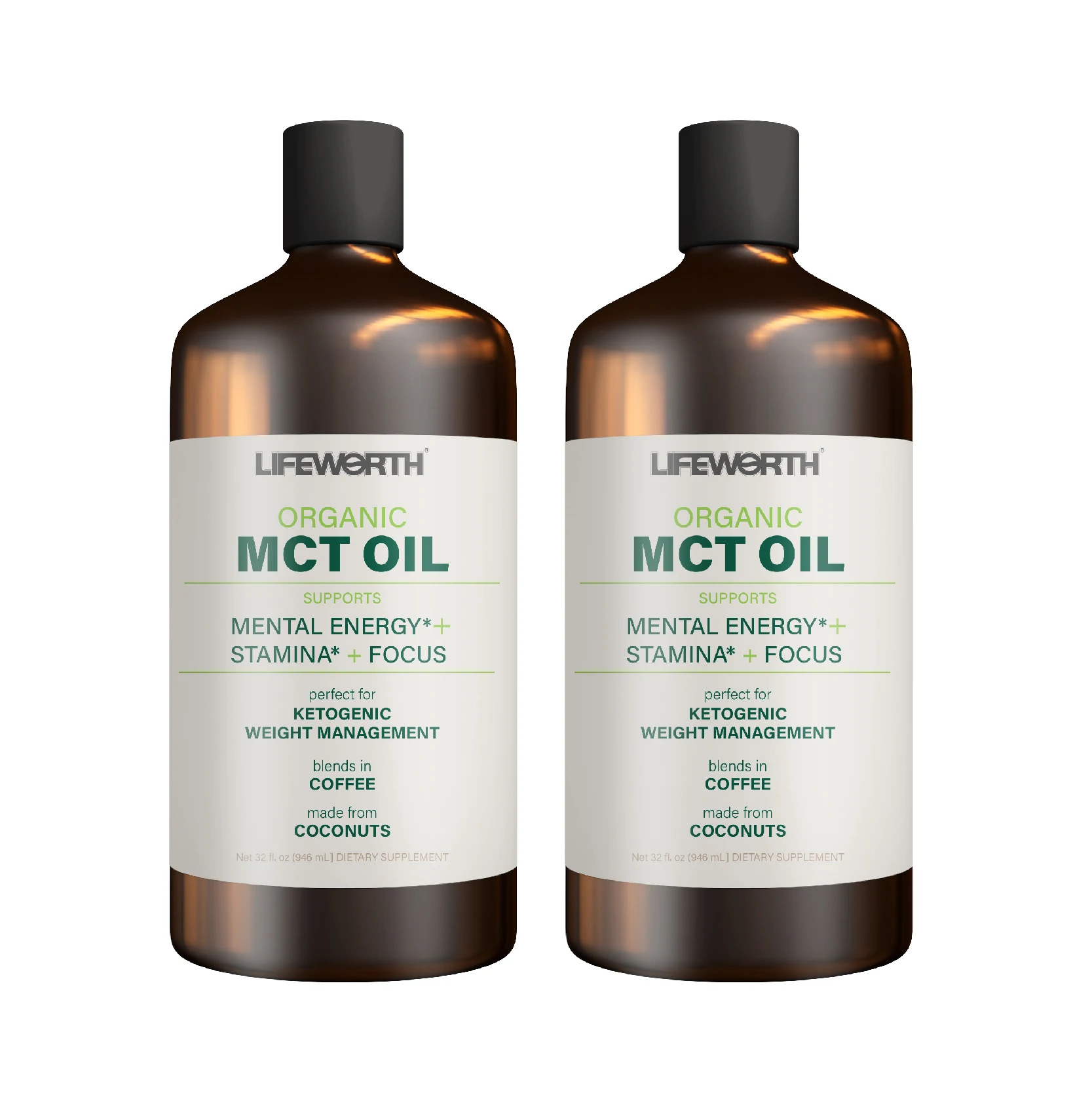 Lifeworth Private Label Energy Organic Coconut Liquid Food Grade Coconut Oil Keto MCT Oil C8 Manufacturers