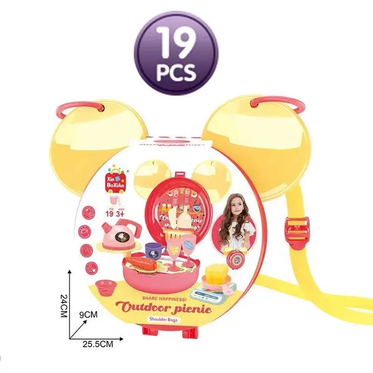 YR86349 Fashion Morandi  color miniature cooking role play game happy kitchen toys cooking kids kitchen sets toys