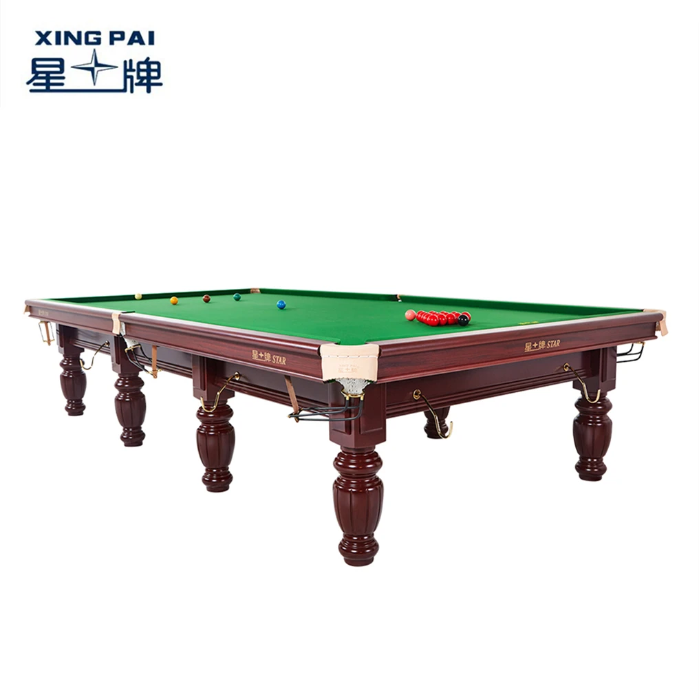 Star XING PAI XW107-12S Dark Brown Snooker Billiard Table 12ft