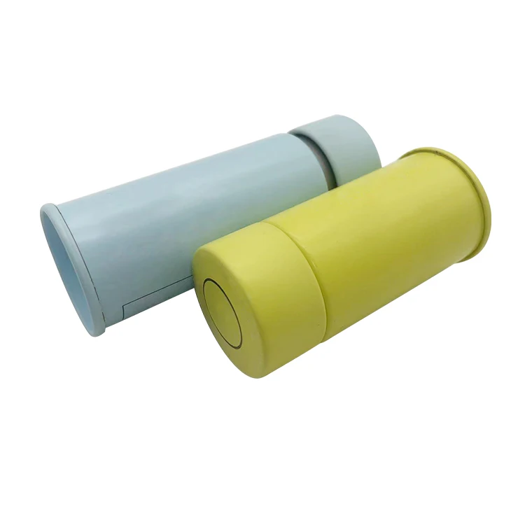 2024 USA Hot Sale CR Child Resistant Tube For Pre-Roll Gummies Custom Printed Food Grade Child Proof Tin Box With Seal Foam