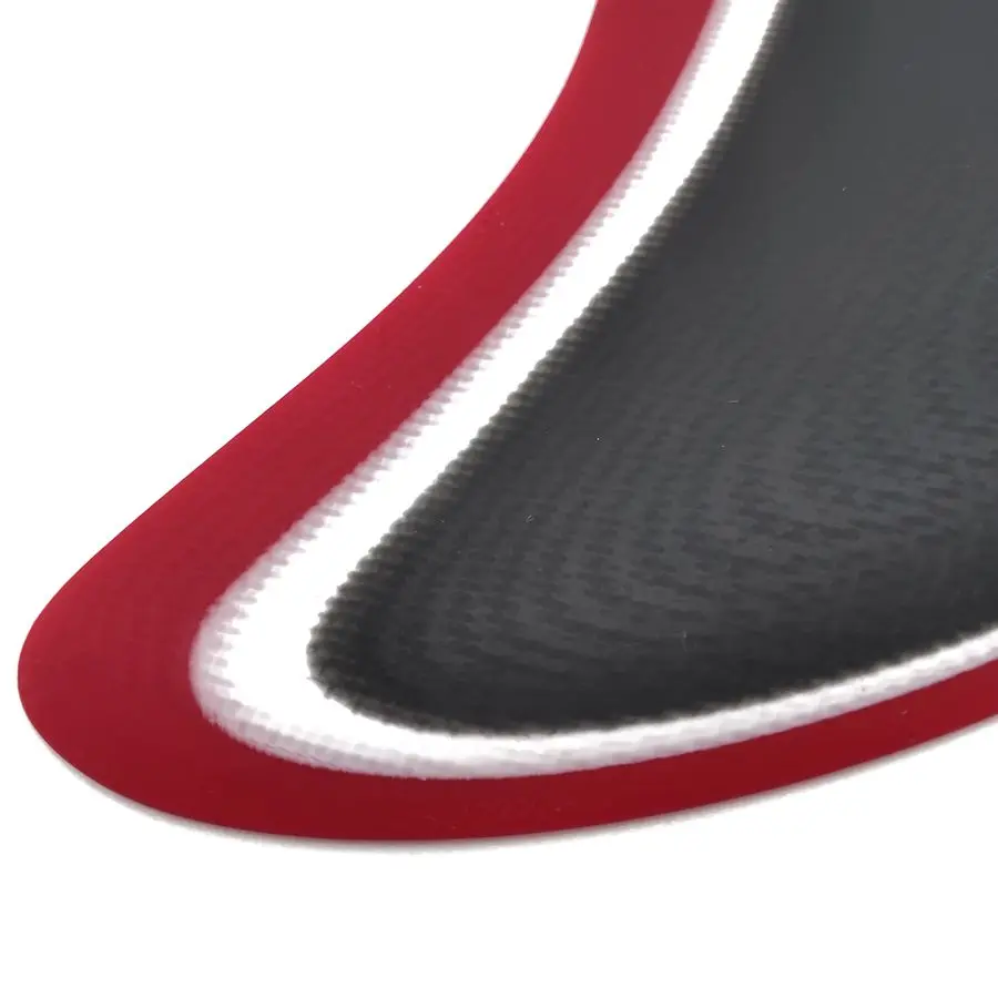 Split keel quad futu fins twin keel fiberglass valan fin two color layer twins fin