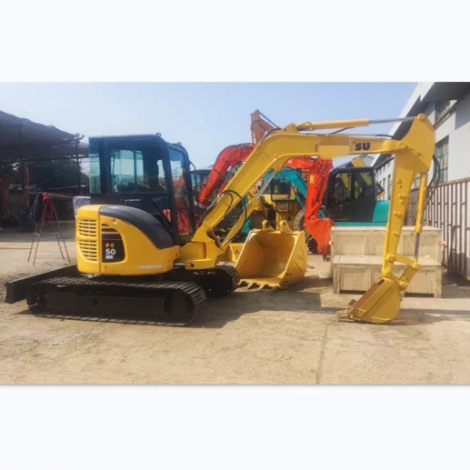 Used original Japan made Small Mini PC50 excavator 5 ton Japanese original Excavators for sale