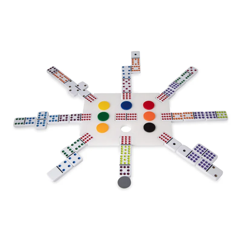 toy lettere two tone double six set size 5412 jumbo game building blocks domino train
