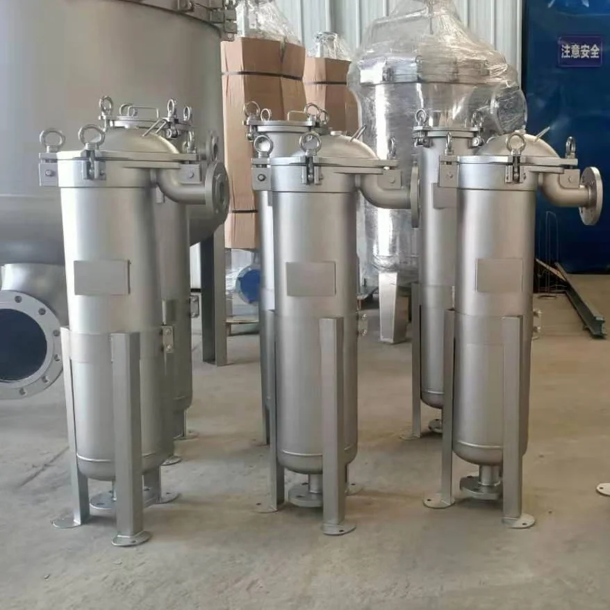 High temperature activated carbon paint printing liquid filtration system multistage bag filter housing