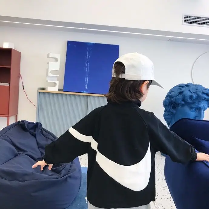 Сезон осень-зима; Новый стиль; Детское модное молния пуловер свитер с длинными рукавами