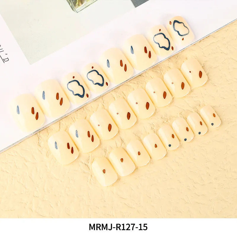 Оптовая продажа 16 видов дизайна, 24 шт./кор. ногтей Mix Размер удлиненный гроб балетки накладные ногати искусственные накладные ногти