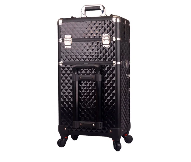 Yaeshii Luggage Wheel Custom Logo Organizer Girls Travel Makeup case Hairdresser Beauty Makeup Large Capacity Trolley Case