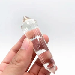 High Quality 100% clean Natural Vogel Clear Quartz Crystal 24 sides Points Healing Wands for Decoration