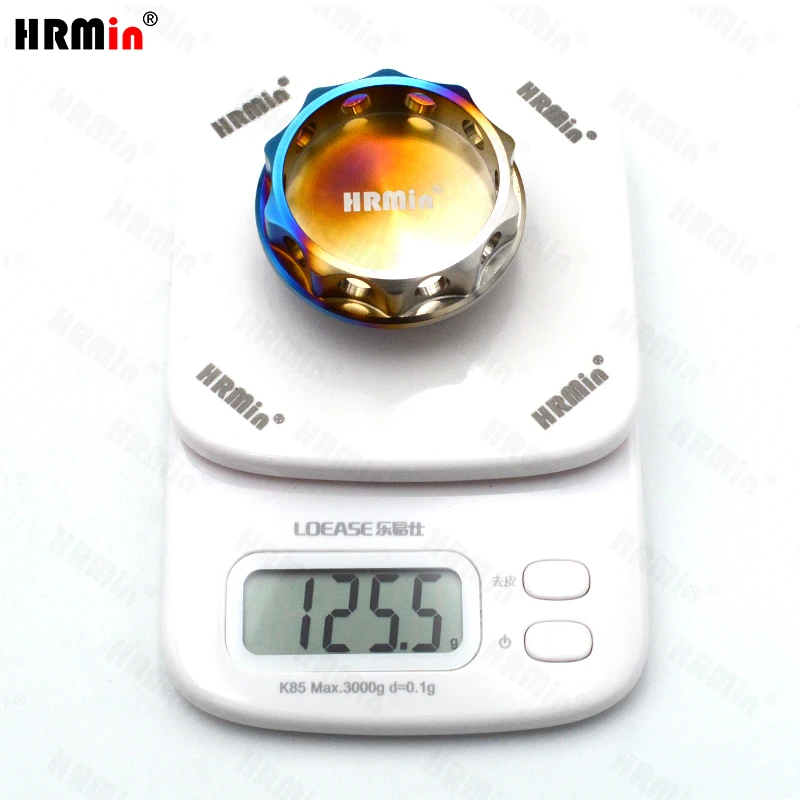 HRMin High quality Gr.5 titanium Ti-6al-4v Automotive fuel tank cap oil cap M37 for Toyota Racing car