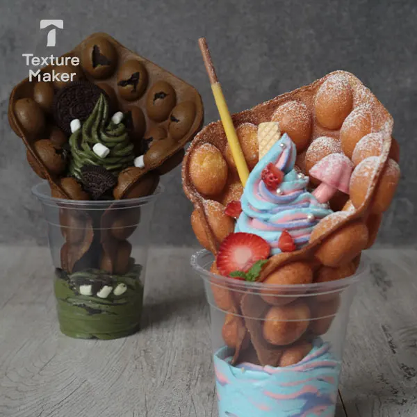 1 кг-популярная уличная закуска, Микс вафельных яиц с пузырьками