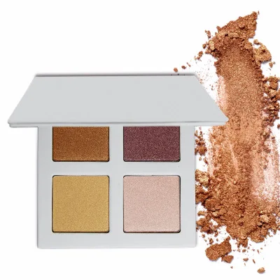 Wholesale loose pigments cosmetics makeup private label highlighter palette