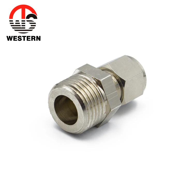 Chinese Manufacturer Brass Hose Fitting Union Adaptor 1/4 3/8 Compression Connector Fitting Coupling