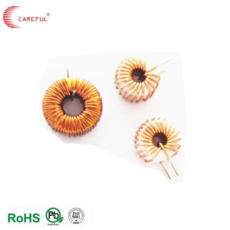 Toroidal core common mode choke inductor copper coil