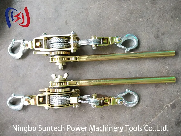 Heavy Duty Manual Ratchet Wire Rope Tighter Steel and Wood Safety Lifting Tools with Stable Performance Cable Puller