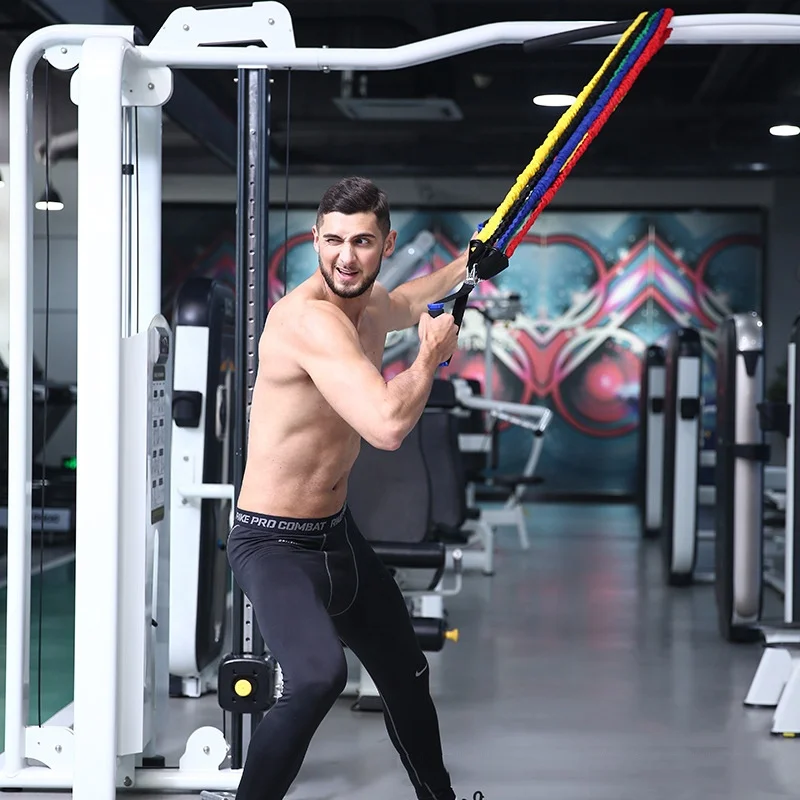 Safety Sleeve Covered Resistance Bands with Metal