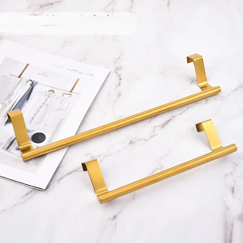 Wholesale Hanging Type Stainless Steel Single Pole Towel Bar Rack Cabinet Door Back Rag Hanger