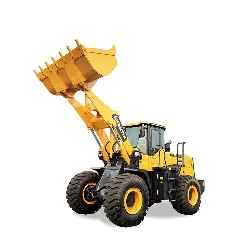 SHANTUI L55-B5 High operating efficiency heavy duty 5t frontal loader 3 cubic meters 4wd payloader 5 ton wheel loader for sale