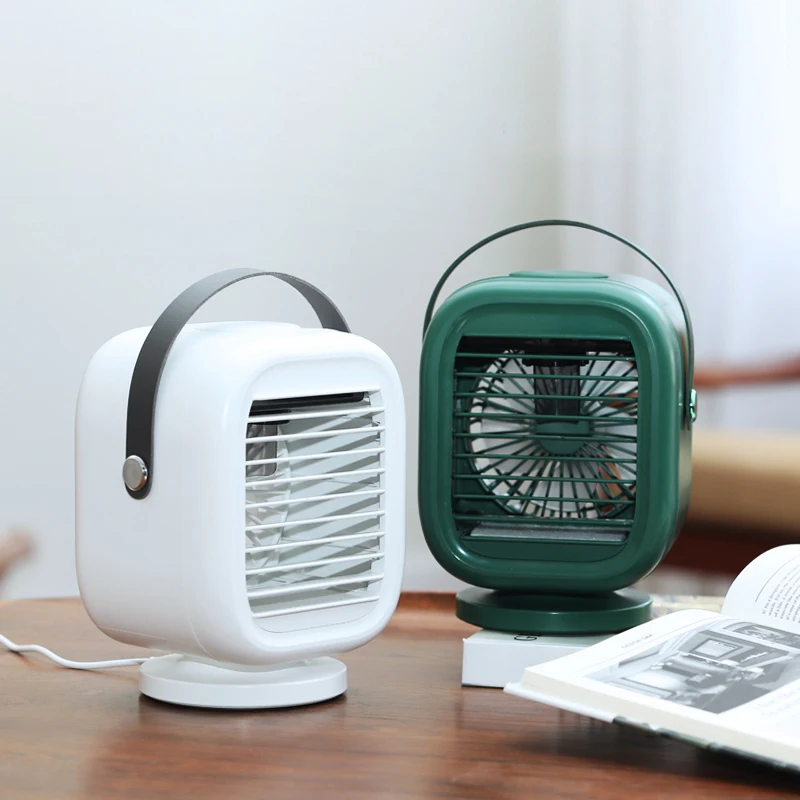 Lefeng Rotating Water Cooling Fan 2000 mah Going Out Portable Desk Air Conditioning Fan Customization