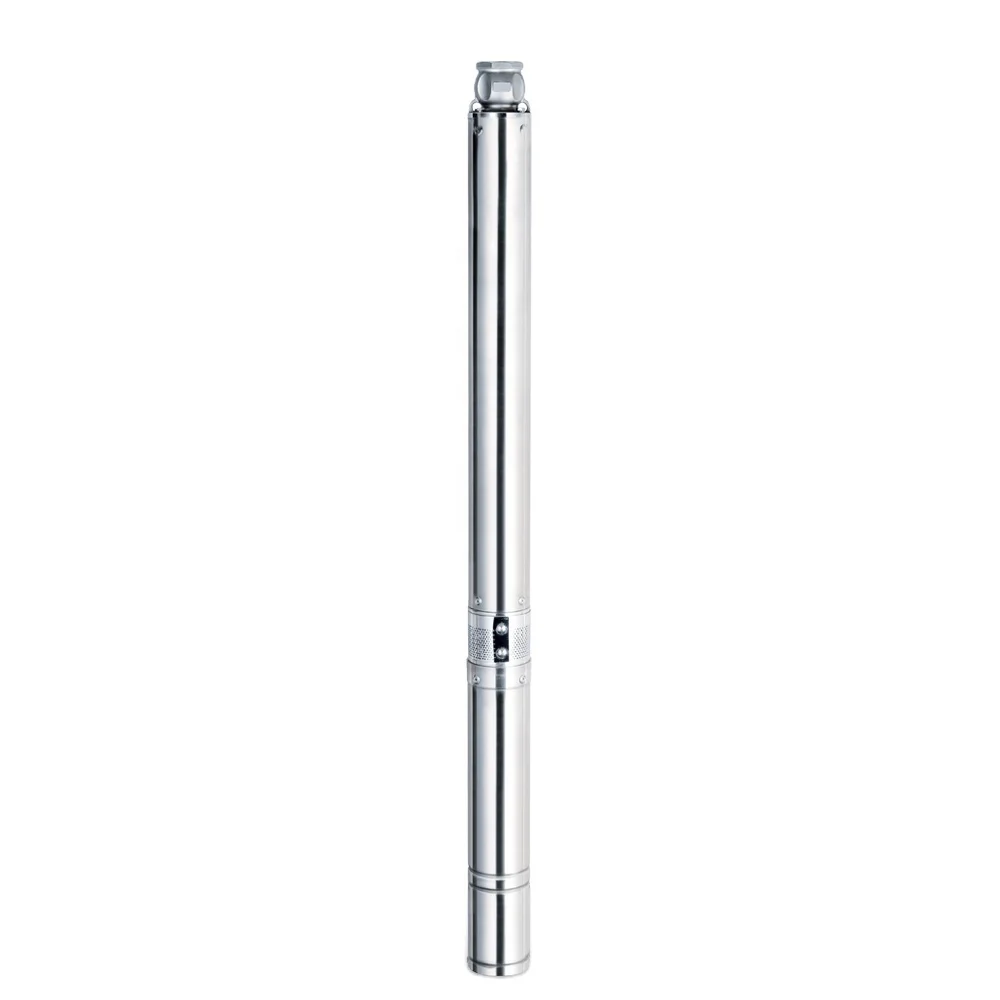 good quality stainless steel single phase 220v 50hz 2hp motor wells dewatering submersible pump in india