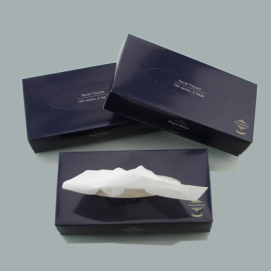 Soft pack facial tissue Virgin pulp Bamboo pulp Custom logo design 2ply to 4ply