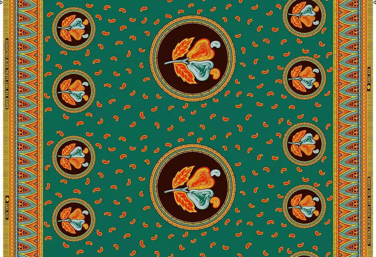 Hi target cotton wax print fabric for nice wind coat