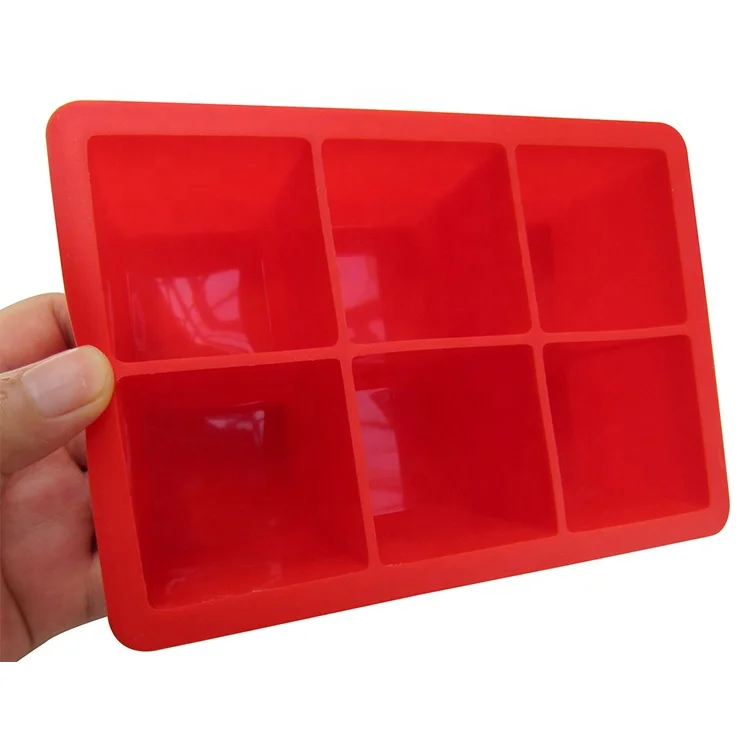 Reusable & BPA Free  Silicone Ice Cube Trays Molds,Ice Cube Tray for Freezer,Cocktail,Easy Release Square Ice Cubes