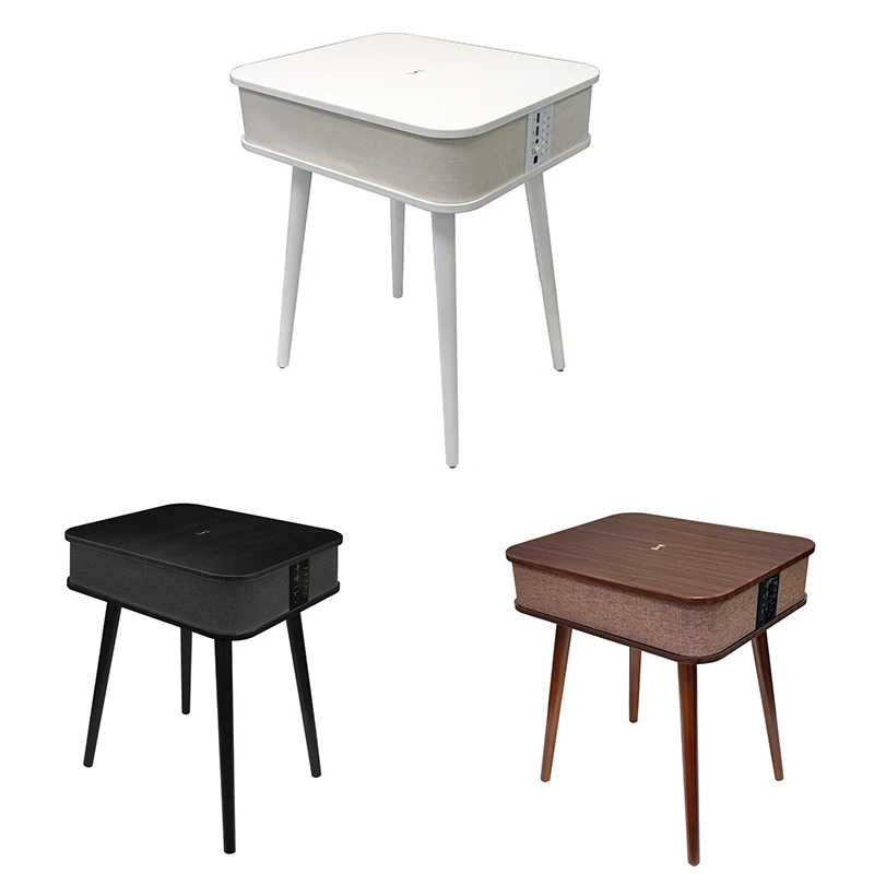 Modern Home Furniture Rectangle Waterproof Mdf Top Blue Tooth Speaker Table Smart Coffee Tables Side Table