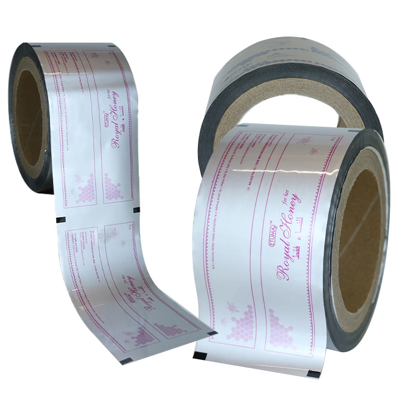 Heat Seal Food Grade Honey Sachet Packaging Roll Film Custom Laminated Aluminum Foil Plastic Bulk Sachets Packaging For Honey