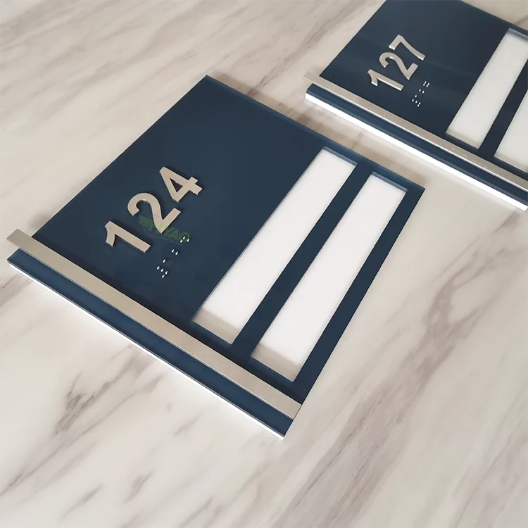 YIYAO school indoor sign plate office door number