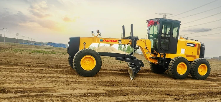 Export Proven Land Leveling SINOMACH Brand Motor Grader with top engine