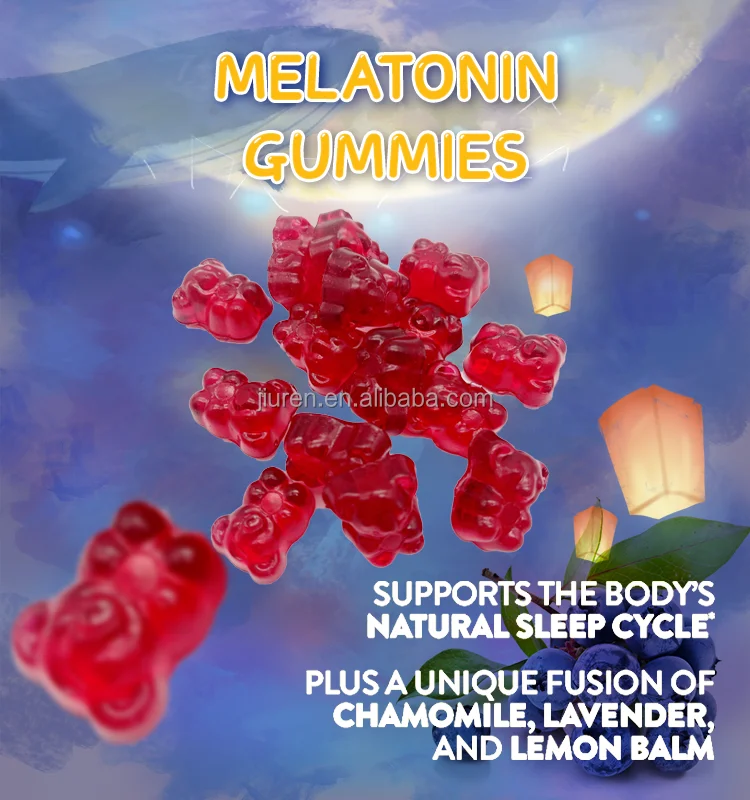 Melatonin Sleep Gummies Candy Capsules Sleep Gummies Deep Stabilizing Sleep Capsules